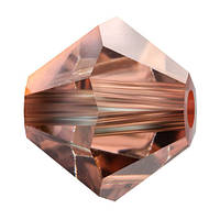Кришталеві біконуси Crystal з покриттям Preciosa (Чехія) 3 мм, Crystal Capri Gold