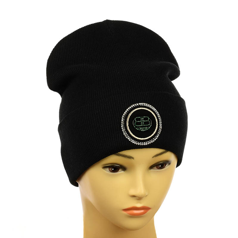 Молодіжна шапка з декором "Balenciaga" чорний