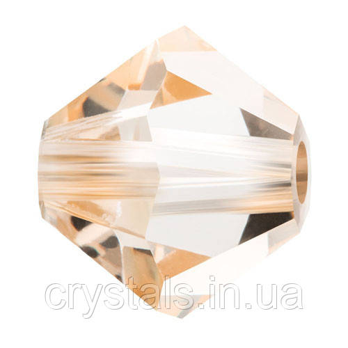 Кришталеві біконуси Preciosa (Чехія) 3 мм Crystal Honey