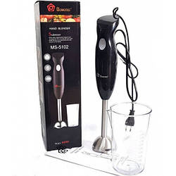 Блендер ручний MS-5102 з білою чашею