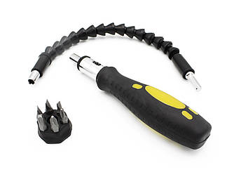 Набір інтрументів викрутка/ гнучкий подовжувач/6 насадок/Snake BIT Tool 7167