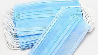 Маски медичні тришарові 50 шт. в пакованні