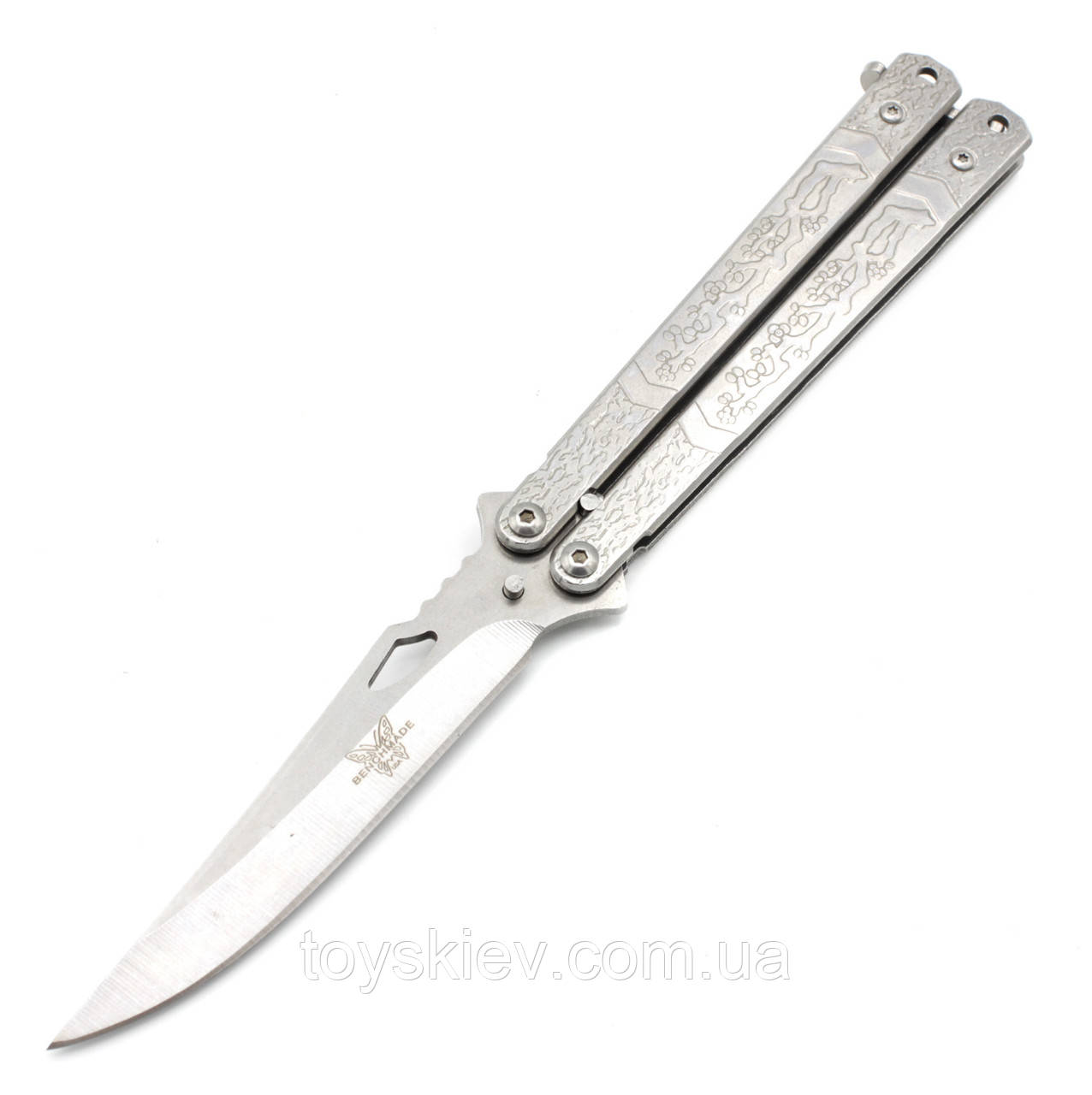 Ніж метелик Benchmade A821 "Срібна Сакура", фото 1