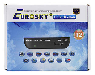 ТБ-ресивер тюнер Eurosky ES-16 mini / DVB-T 2 (Гарантія 1 рік)