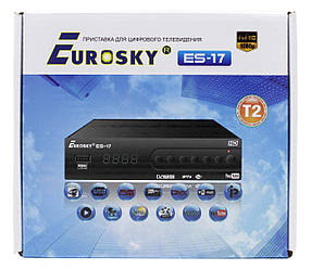 ТБ-ресивер тюнер Eurosky ES-17 / металевий корпус / DVB-T 2 (Гарантія 1 рік)