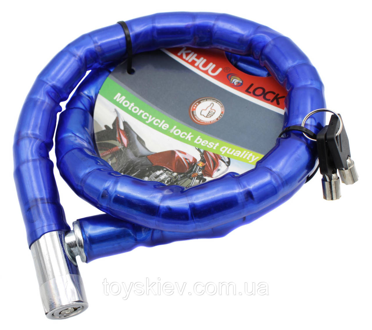 Велосипедний замок товщина 22 мм/довжина 1000 мм/, фото 1