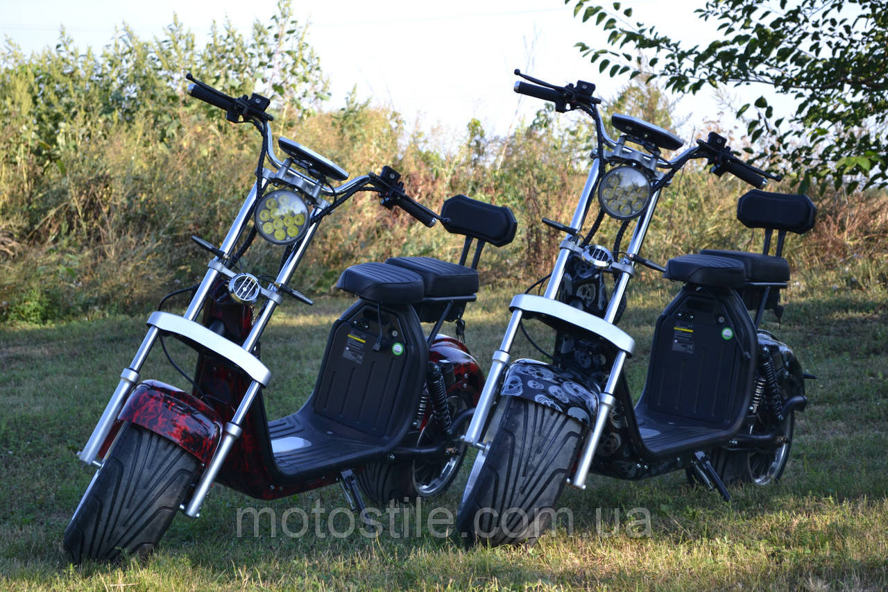 Електроскутер City Coco SMD-X12 3000w (АКБ 60V20Ah) Титанові диски R12