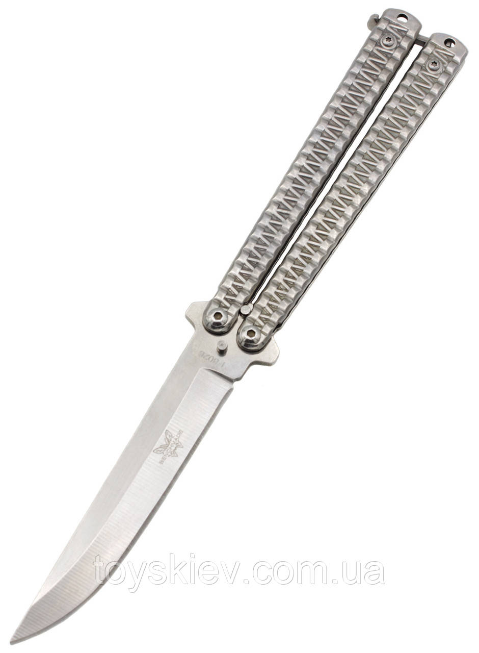Ніж метелик Zigzag silver A808, фото 1