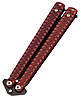 Ніж метелик Zigzag red A809, фото 3