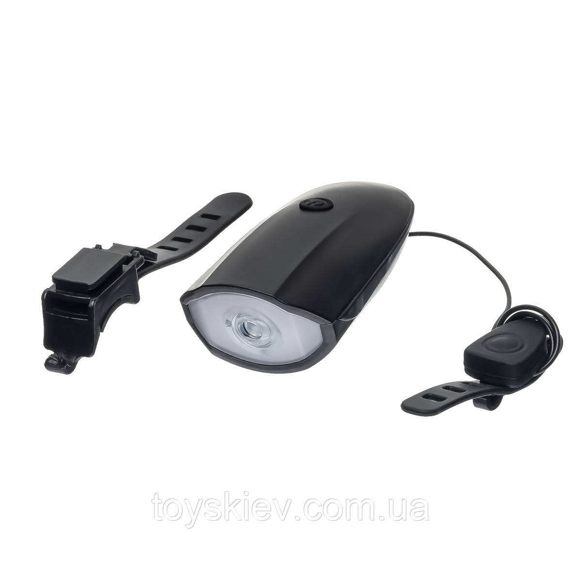 Велосипедна фара з велодзвінком (сиганл)/microUSB/7588-B, фото 1