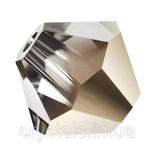 Кришталеві біконуси Crystal з покриттям Preciosa (Чехія) 4 мм, Crystal Starlight Gold