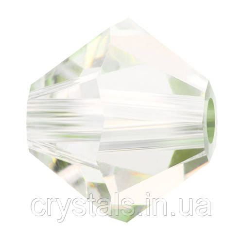 Кришталеві біконуси Crystal з покриттям Preciosa (Чехія) 4 мм, Crystal Viridian