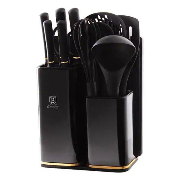 Набір кухонних приладів 13 предметів Berlinger Haus Black Rose Collection Колір чорний 2545BH