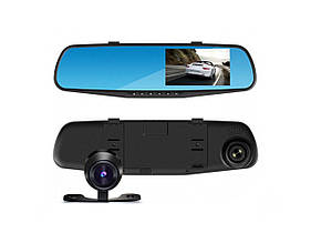 Автомобильный Видеорегистратор Зеркало DVR 138W 2 камеры Экран 4,3 дюйма Авторегистратор + Камера Заднего Вида