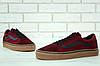 Чоловічі кеди Vans Old Skool Взуття Ванс Олд Скул червоні з коричневою підошвою замша бавовна демісезон, фото 7