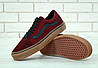 Чоловічі кеди Vans Old Skool Взуття Ванс Олд Скул червоні з коричневою підошвою замша бавовна демісезон, фото 9