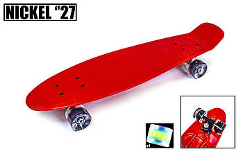 Penny Board Nickel 27" "RED" Світяться колеса | Пенні борд великий (39956868)