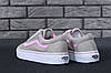 Жіночі кеди Vans Old Skool Pink Взуття Ванс Олд Скул бежеві з рожевим текстиль повсякденні демісезон, фото 7