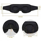 Маска для сну Perfect Breathing Темно-зелена повітропроникна, фото 4
