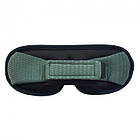 Маска для сну Perfect Breathing Темно-зелена повітропроникна, фото 6