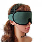 Маска для сну Perfect Breathing Темно-зелена повітропроникна, фото 5
