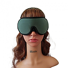 Маска для сну Perfect Breathing Темно-зелена повітропроникна, фото 8