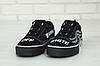 Жіночі та чоловічі кеди Vans Old Skool Black White Взуття Ванс Олд Скул чорні замша бавовна демісезон, фото 7