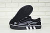 Жіночі та чоловічі кеди Vans Old Skool Black White Взуття Ванс Олд Скул чорні замша бавовна демісезон, фото 9