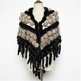 Шаль з норки, норкова накидка,норковий хустку, фото 3