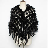 Норкова шаль чорна, норкова хустка, фото 10