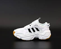 Жіночі кросівки Adidas Magmur Runner White Black Взуття Адідас Магмур Раннер білі з чорним, фото 5