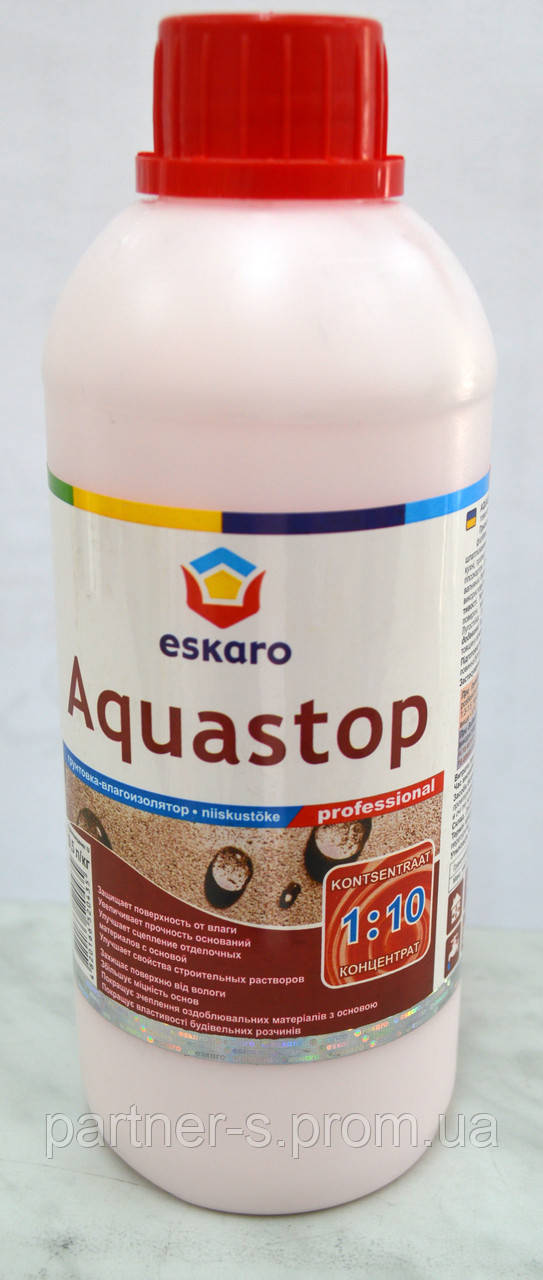 Зміцнювальний ґрунт-вологоізолятор Aquastop Professional Eskaro(0,5 л)