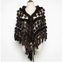 Норкова шаль коричнева