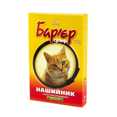 Бар'єр нашийник від бліх та кліщів для кішок Бар'єр нашийник від бліх та кліщів для кішок