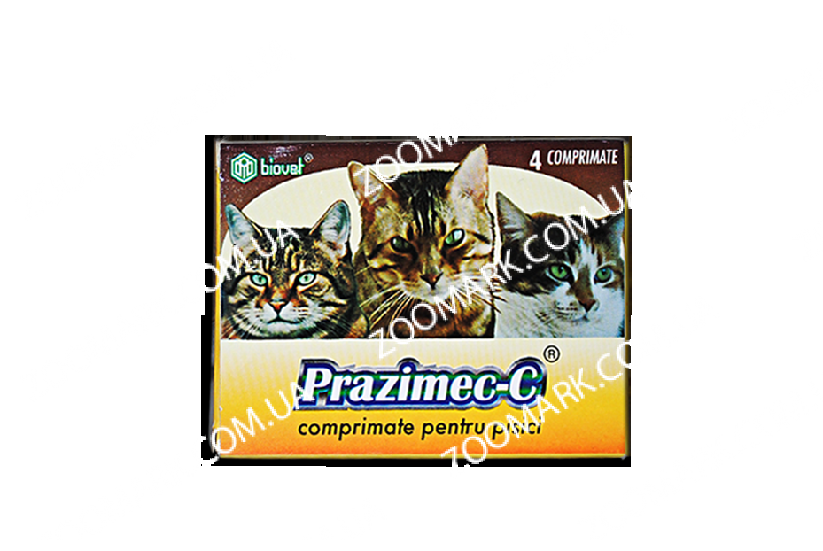 Празимек З — таблетки від глистів для кішок Празимек З 4*0,06 для кішок (гельмінти,арахно-энтомозы) Біовета