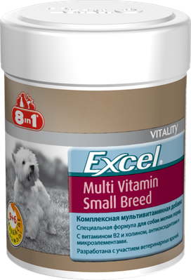 8 in 1 Multi Vitamin Small Breed мультивітаміни для дрібних собак, 70 таблеток 8 in 1 Multi Vitamin Small