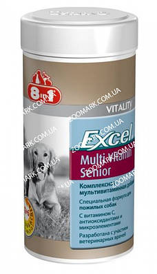 8 in 1 Multi Vitamin Senior — мультивітаміни для старіючих собак, 70 таблеток 8 in 1 Multi Vitamin Senior