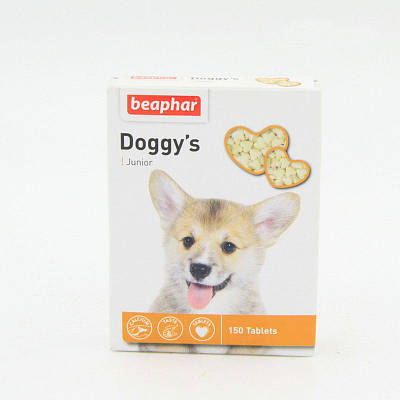 Doggy's Junior — Вітамінізоване ласощі для цуценят Doggy's Junior Beaphar 12575 - Вітамінізоване ласощі для