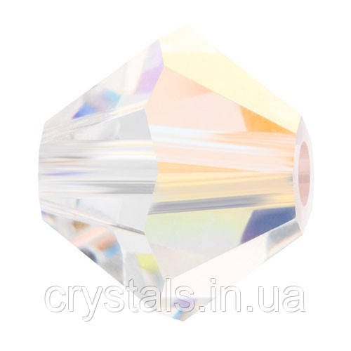 Кришталеві біконуси Preciosa (Чехія) 6 мм Crystal AB