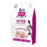 Brit Care Cat Grain Free Kitten Growth and Development сухой корм с курицей и индейкой для котят 400 г