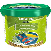 Tetra Pond sticks гранулы - основной корм для прудовых рыб,10л. Корм для рыб Tetra Pond sticks 10л.