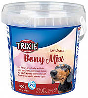 Bony Mix мягкое лакомство для собак с разными вкусами, Трикси 31496 Лакомство мягкое Bony Mix с