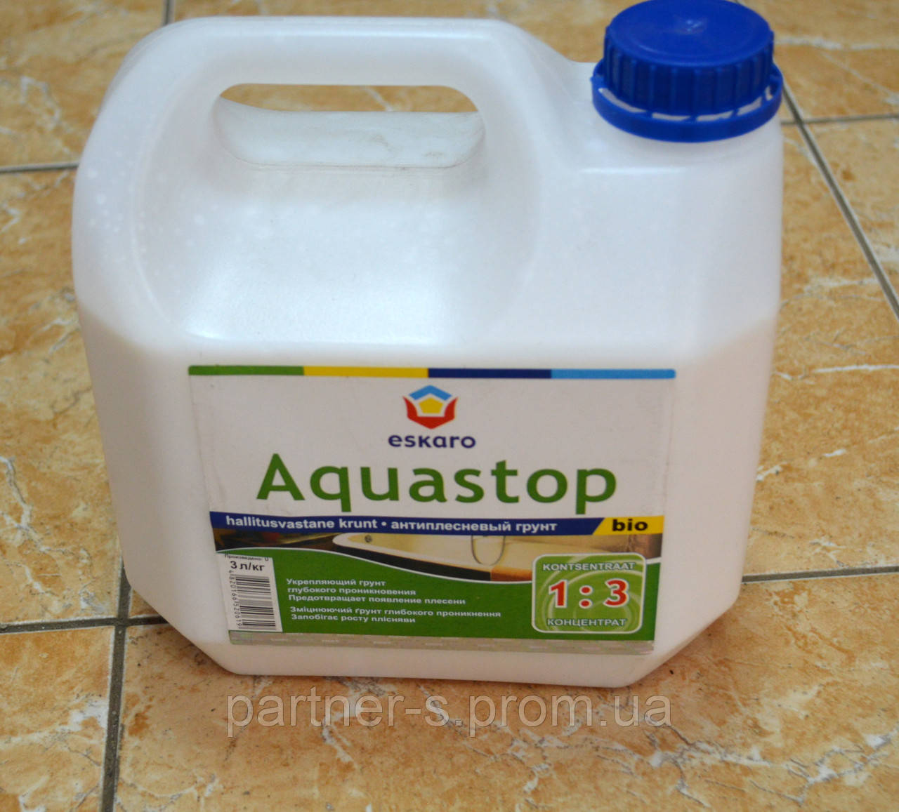 Антиплесневый укрепляющий грунт Aquastop Bio Eskaro( 1 л) - фото 6 - id-p223745225