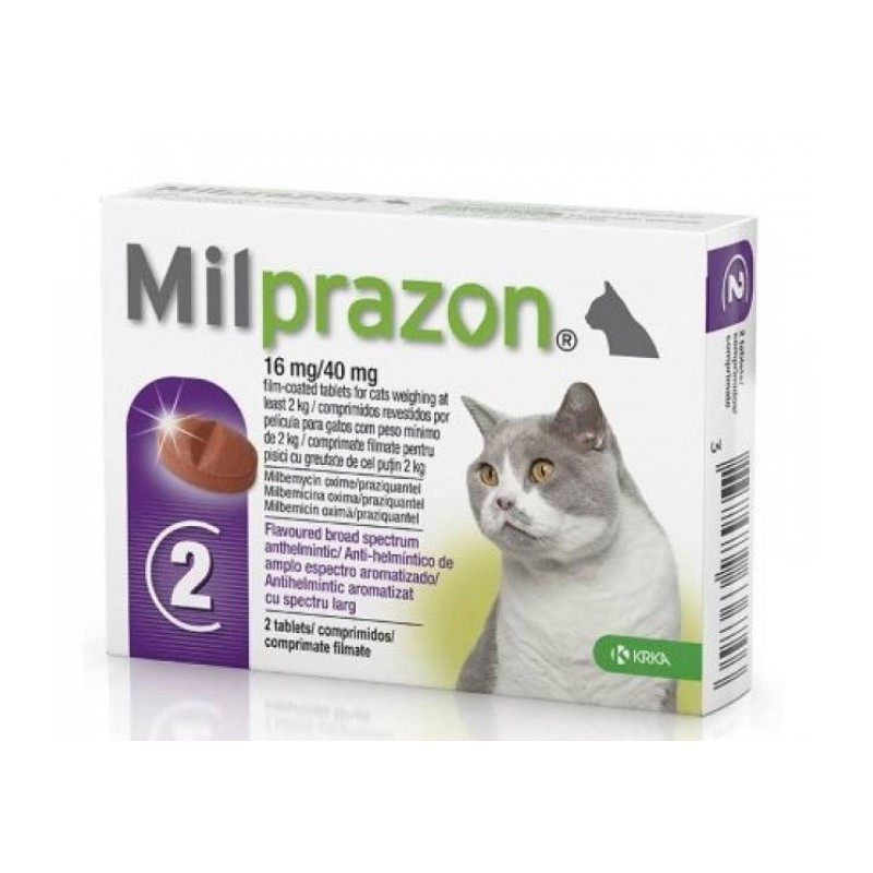 Милпразон для кішок для котів 2-8кг 4 таб