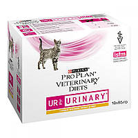 Purina Veterinary Diets UR Urinary Feline лікувальні консерви для кішок з куркою пауч 85 г