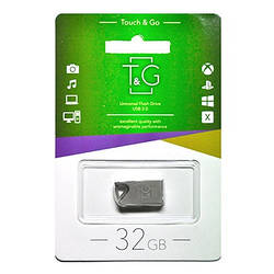 Накопичувач USB T&G 32GB Metal Series Silver TG-109-32G