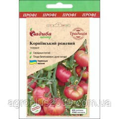 Насіння Томат індетермінантне Коренеївське рожеве 5 грамів Традиція, фото 1