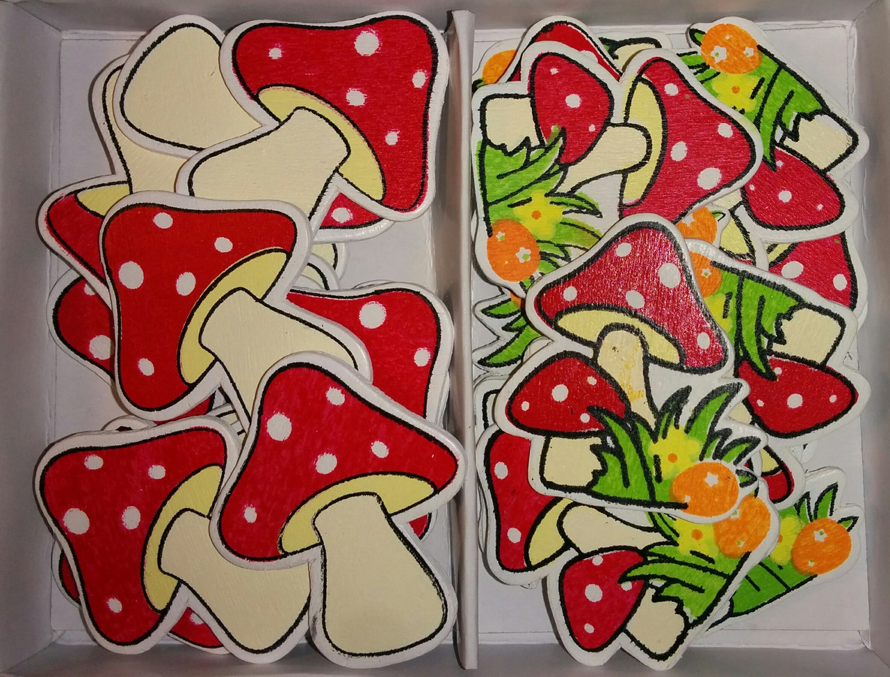 Гриби (4 см, 24 шт.) арт HY14-191, фото 1