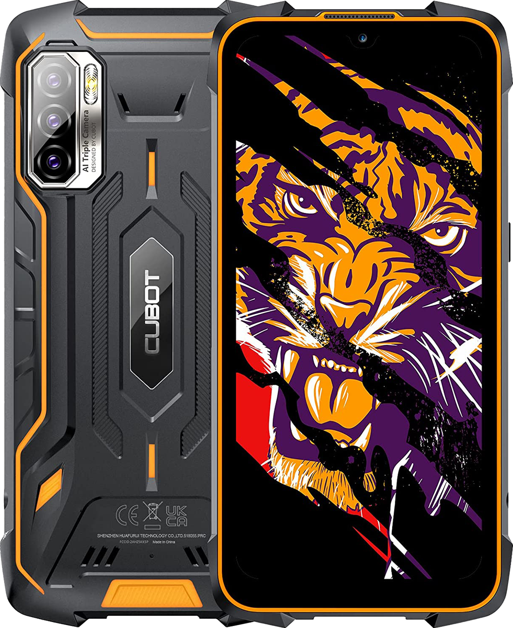 CUBOT KingKong 5 Pro 4/64 GB, NFC, 8000 мА·год, Дисплей 6", Захищений смартфон Cubot King Kong 5 Pro Black Orange, фото 1