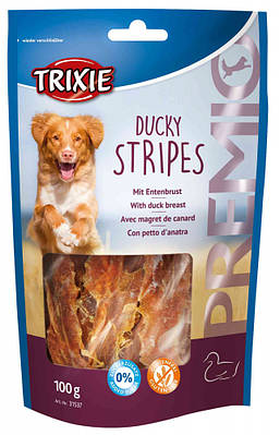 Premio Ducky Stripes — ласощі для собак з качиною грудкою, Тріксі 31537